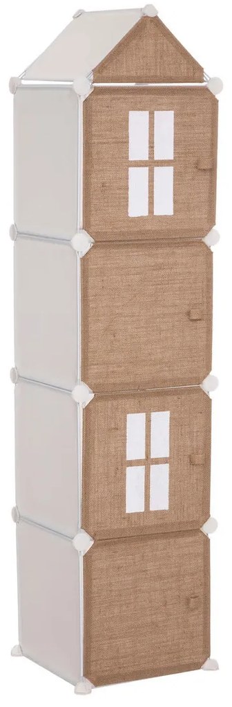 Regał dla dzieci na zabawki DOMEK, 34 x 140 cm