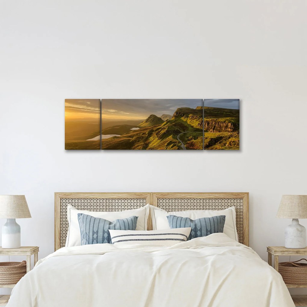 Obraz pasma górskiego (170x50 cm)