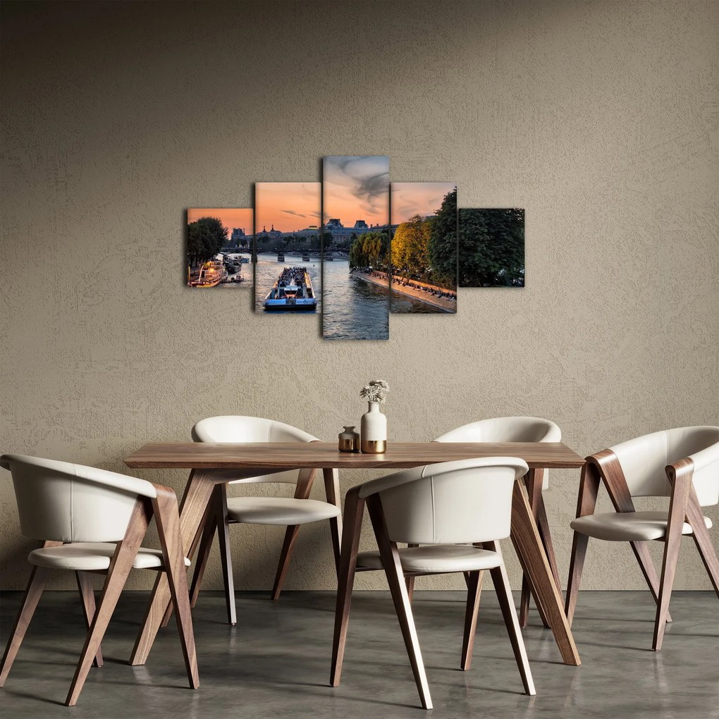 Obraz - statek na rejsie widokowym (125x70 cm)
