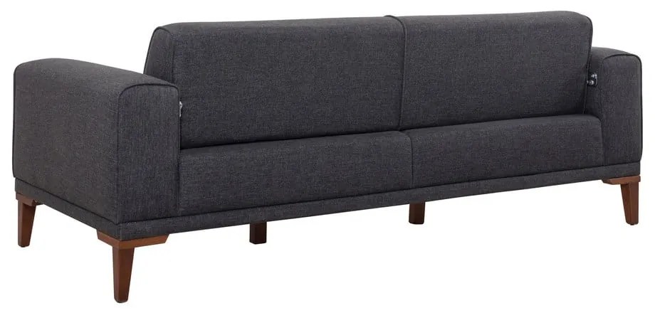 Antracytowa rozkładana sofa 223 cm Liones – Artie