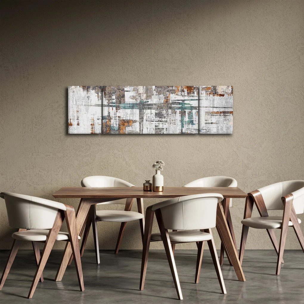 Obraz - Abstrakcyjne pociągnięcia (170x50 cm)