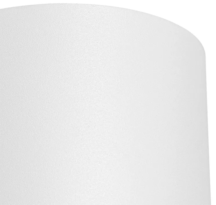 Okrągła designerska lampa ścienna biała - Sabbir