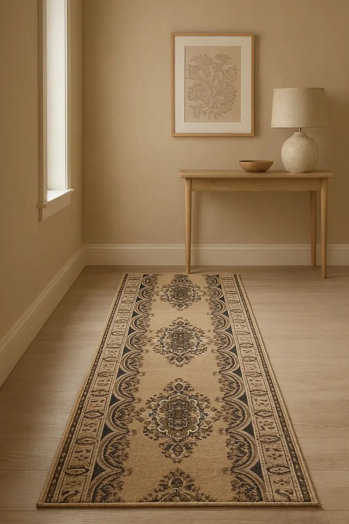 Brązowy Klasyczny Chodnik Do Przedpokoju Na Metry H9-A29