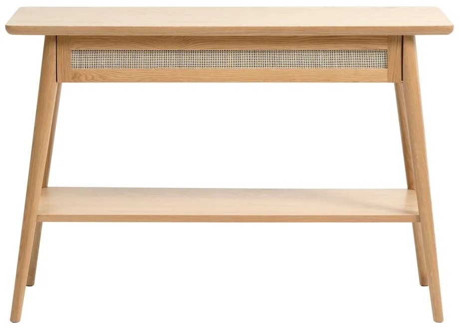 Konsola z blatem w dekorze dębu 40x110 cm Barrali – Unique Furniture