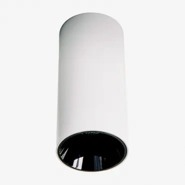 Kinkiet Sufitowy Led Powierzchniowy Okrągły Ø7,2 Cm Z Aluminium Luisiana Biały - Czarny & Białe Zimne Światło 4000k & 10 W & 23º - Sklum