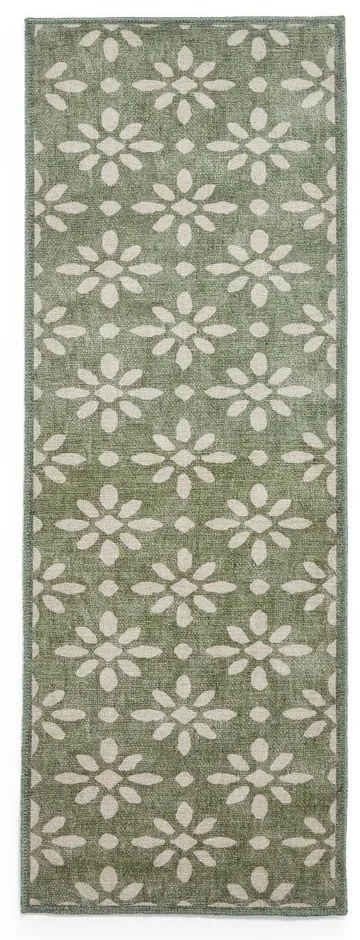 Zielony chodnik odpowiedni do prania 76x230 cm Coral Green – Think Rugs