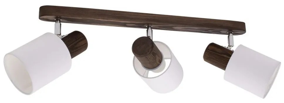 Spot-Light DO2248356 - Oświetlenie punktowe sufitowe TRENDY 3xE27/15W/230V sosna