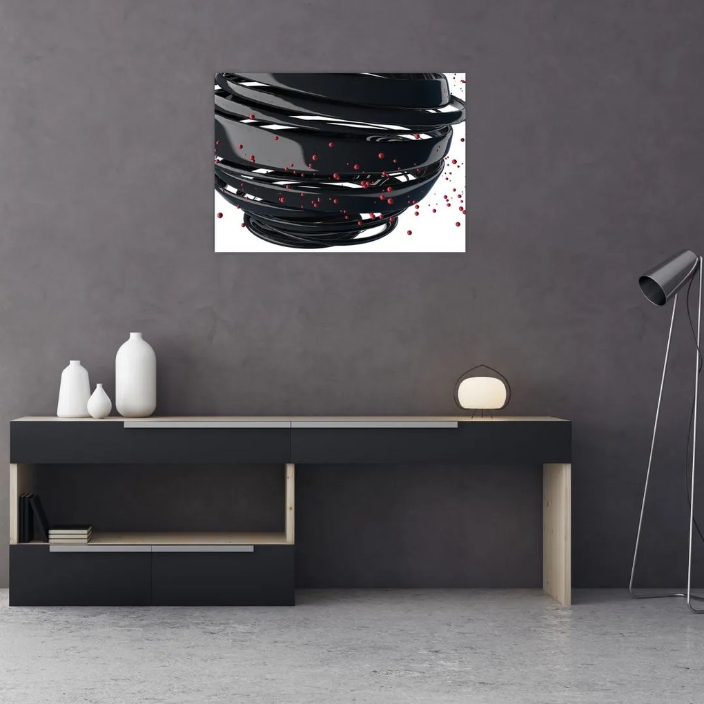 Obraz - Abstrakcja kuli ziemskiej (70x50 cm)