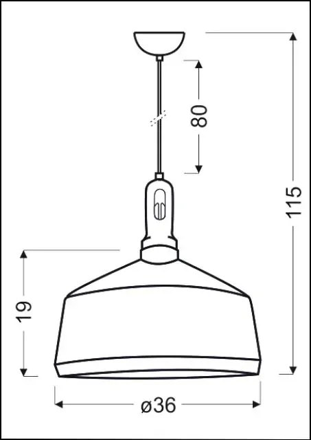 Nowoczesna biała lampa - K140-Obysdian