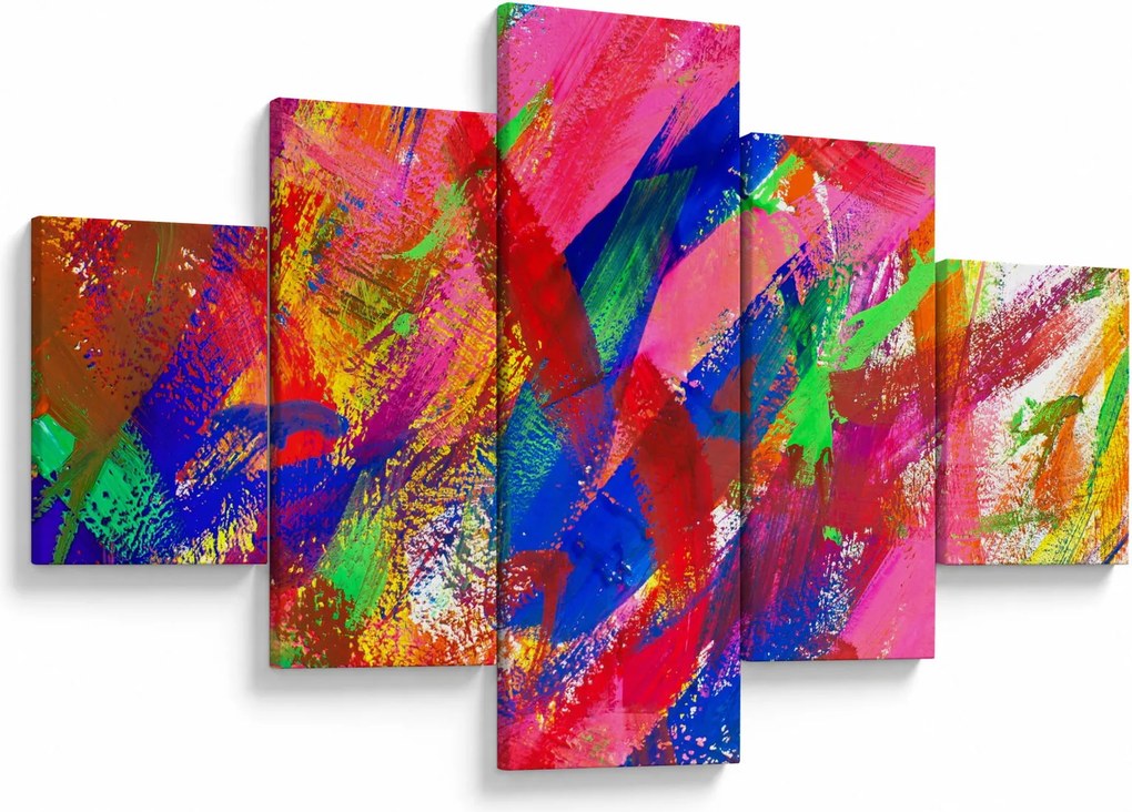 Obraz - Kolorowa abstrakcja (125x70 cm)