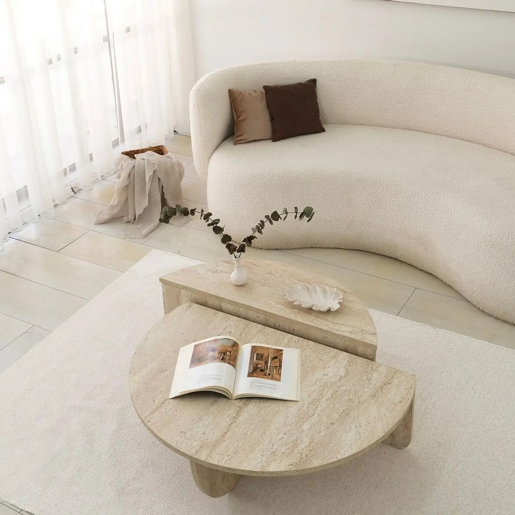 Stolik konferencyjny Podium Travertine