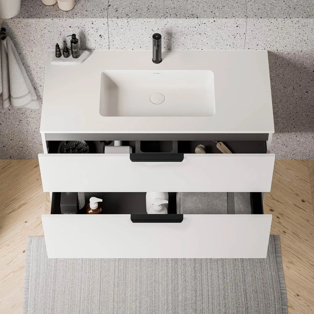 Umywalka Duravit z szafką pod umywalkę TIM 100 cm