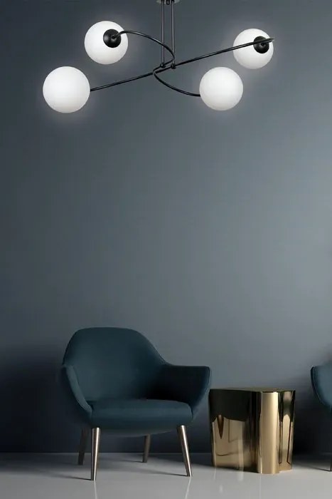 Czarna loftowa lampa sufitowa - D100 M2-E60