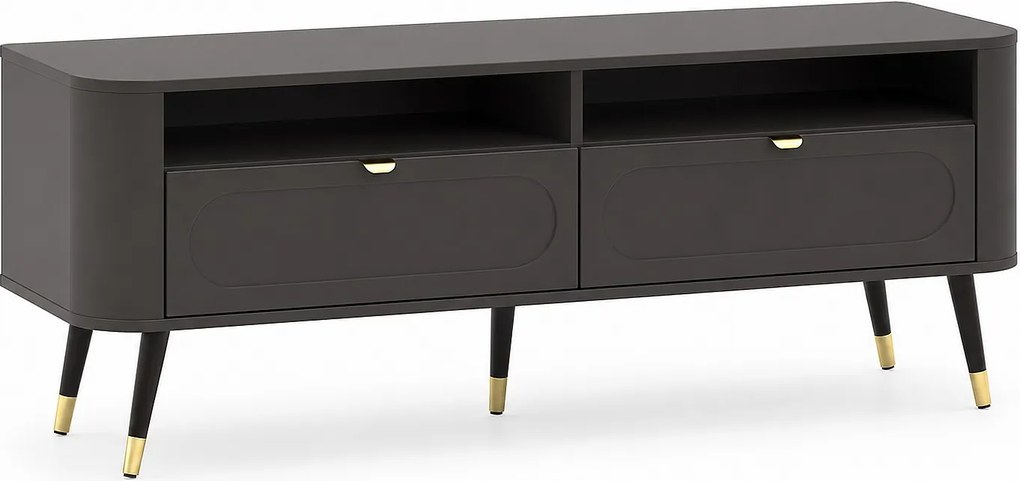 Szafka RTV, Czarny, 138.2 x 40 x 52.6 cm