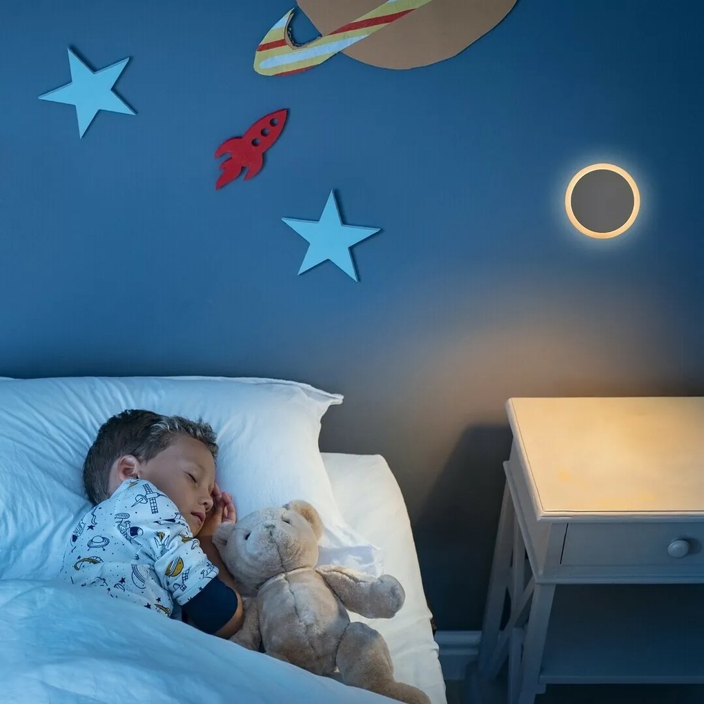 Rabalux 76000 lampka nocna LED do gniazda Zofe, czujnik ściemniania, 0,3 W, 20 lm, IP20
