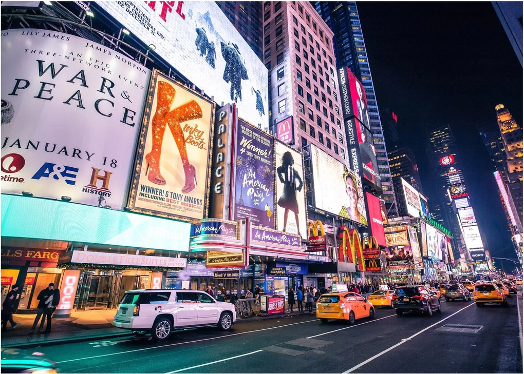 Obraz na szkle - New York Theater District (70x50 cm)