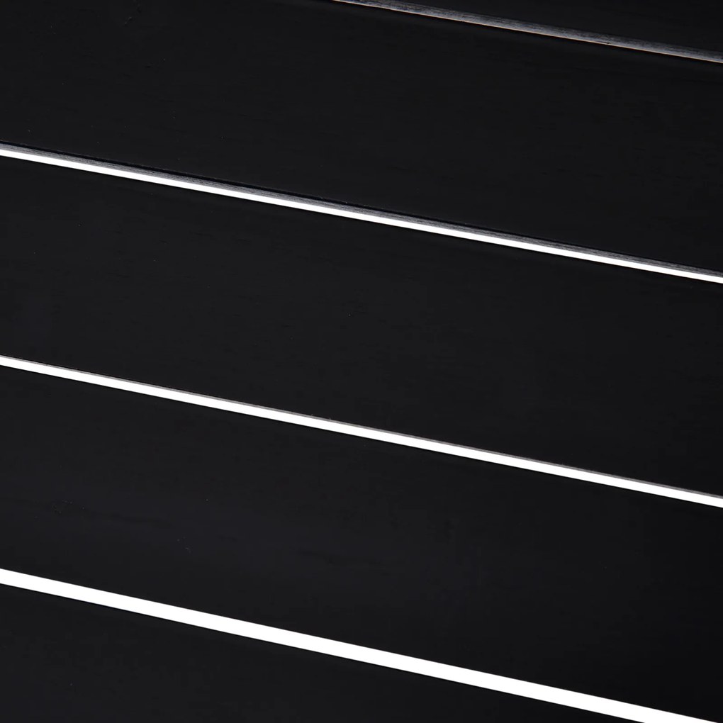 Outsunny Krzesło Leżak Ogrodowy Balkonowy z Uchwytem na Kubek Lite Drewno Czarne