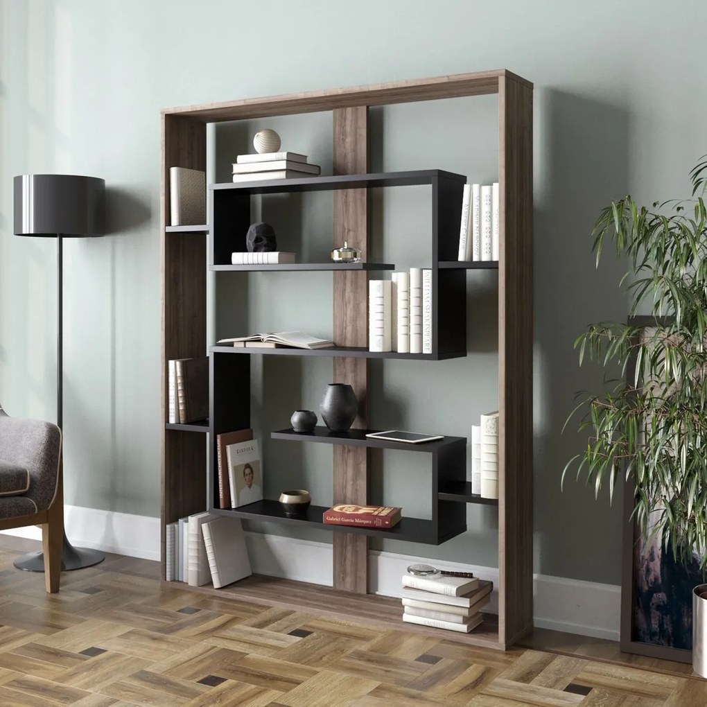 Biblioteczka Esteban Walnut and Black