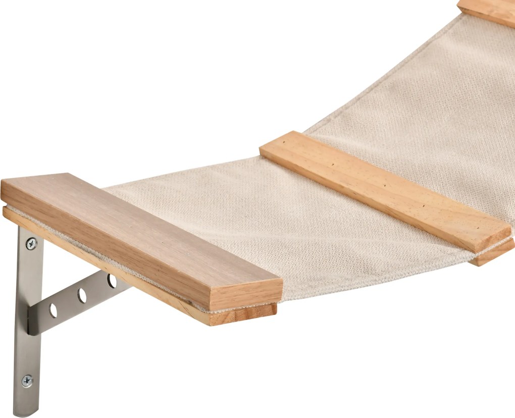 PawHut Ścianka Wspinaczkowa dla Kotów 4-częściowa Brązowa 100x25.5x17.5cm | Aosom PL