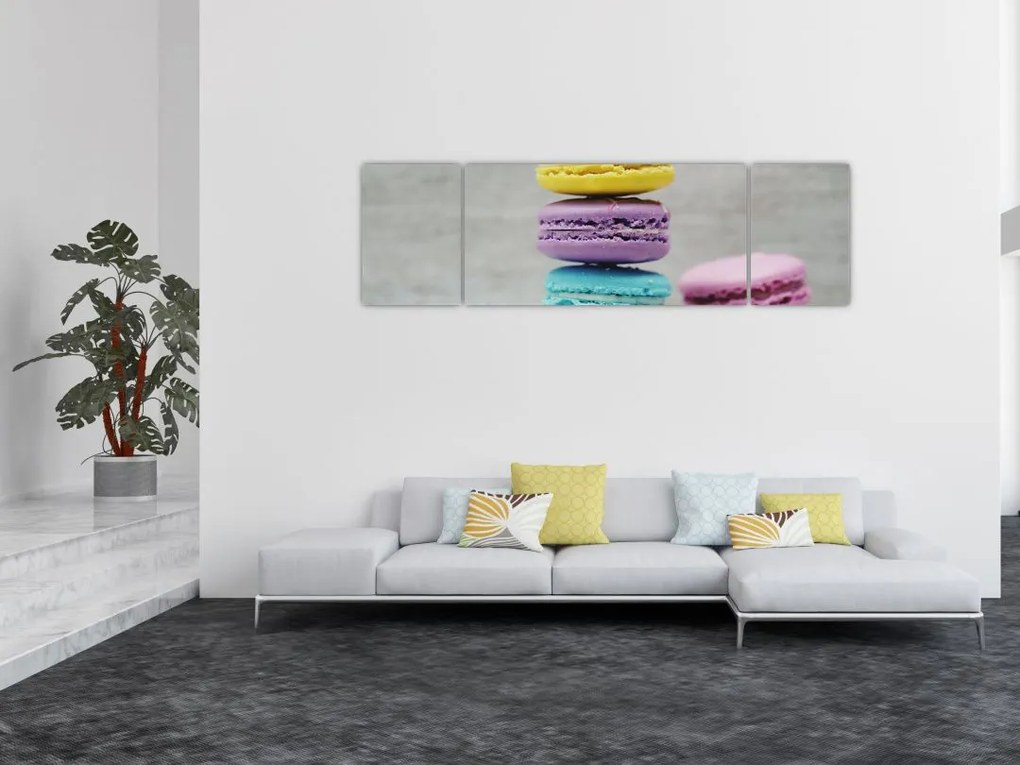 Obraz makaroników (170x50 cm)