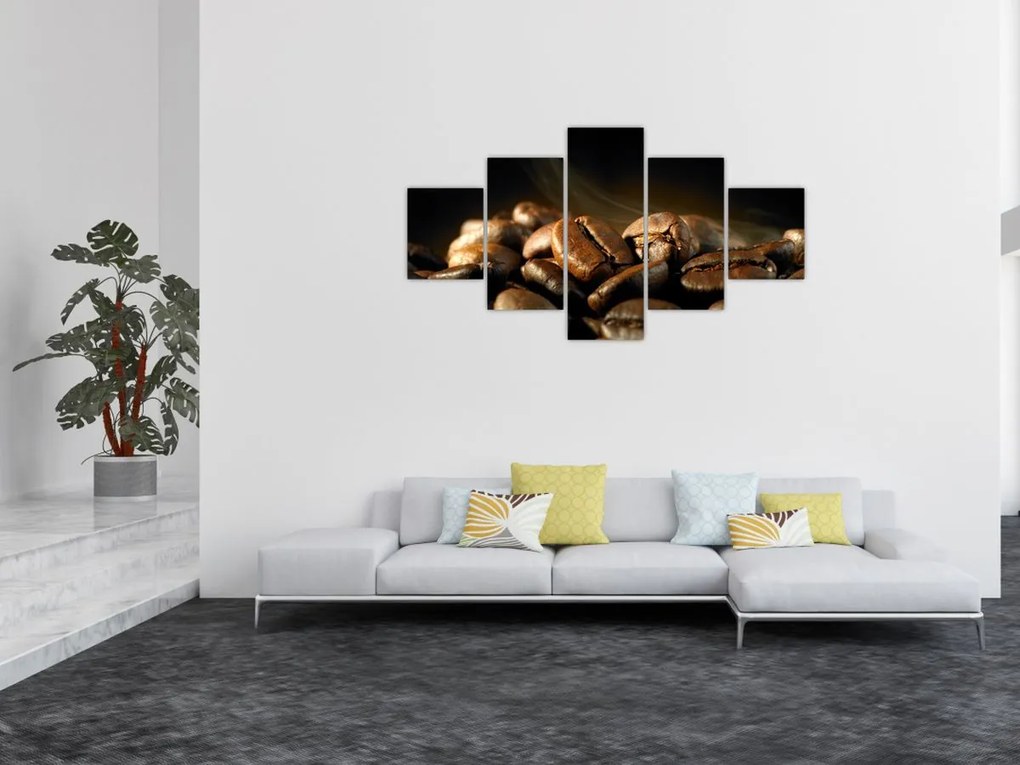 Obraz - Ziarna kawy (125x70 cm)