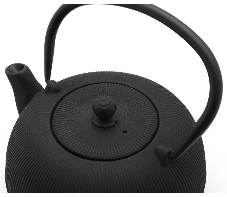 Czarny porcelanowo-żeliwny serwis do herbaty Sichuan – Bredemeijer