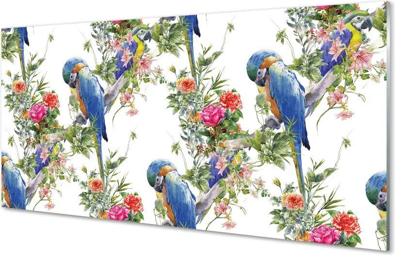 Panel Szklany Wiosenny Śpiew wśród Kwiatów