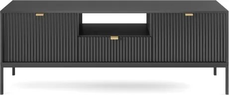 NAYA Szafka RTV 154 czarna | czarny stelaż