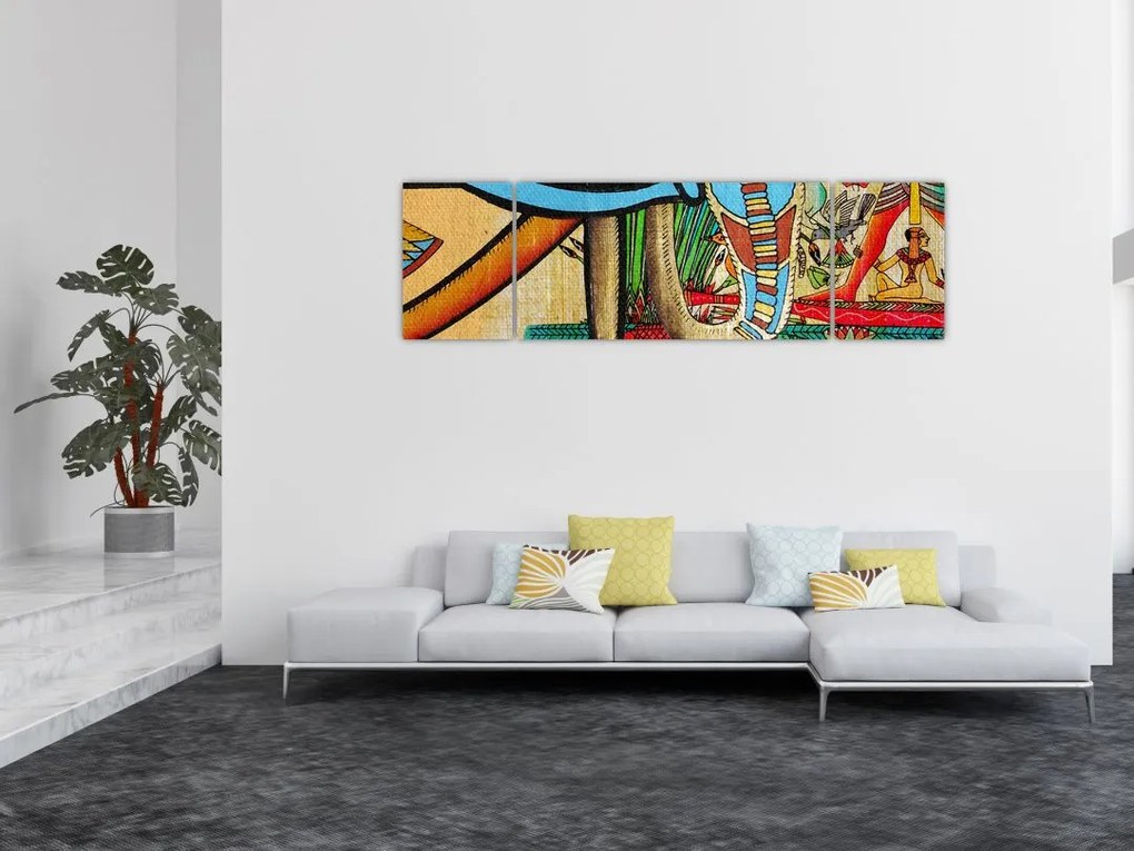 Obraz motywami egipskimi (170x50 cm)