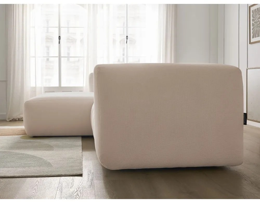 Beżowy narożnik (lewostronny/z szezlongiem) Talia – Bobochic Paris