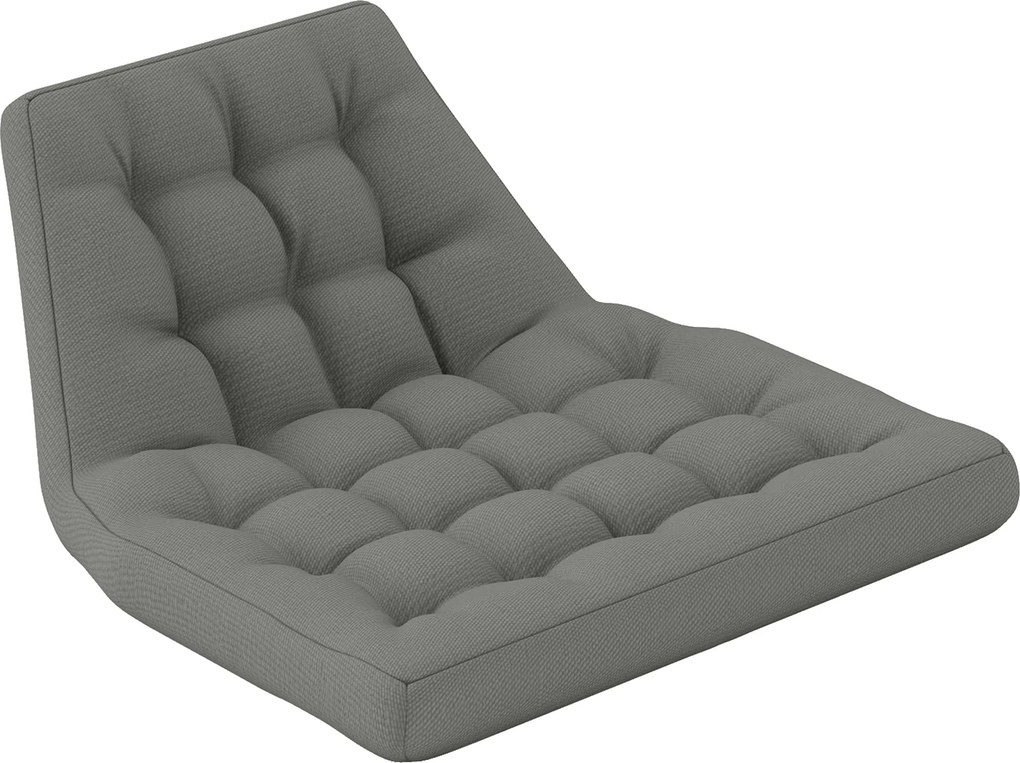 Outsunny Poduszka na siedzenie zewnętrzne, Poduszka do kosza wiszącego i krzeseł bujanych, Poduszka do zewnętrznego użytku, Szara