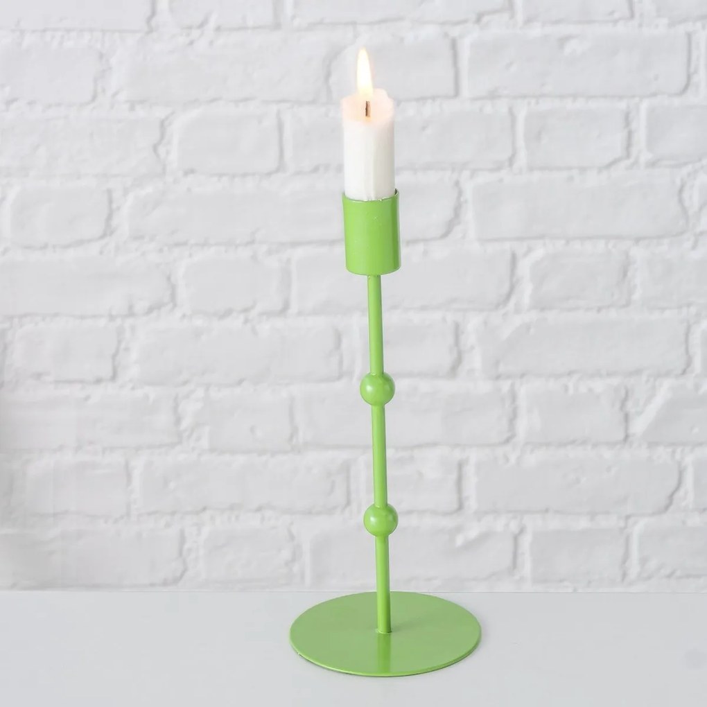 Metalowe świeczniki Kimberly, 3 sztuki, pastelowe kolory