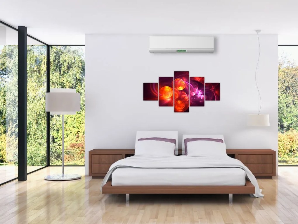 Obraz nowoczesnej abstrakcji (125x70 cm)