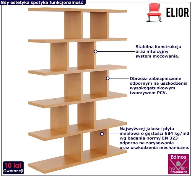 Regał wiszący lub stojący w kolorze olchy S3-G63