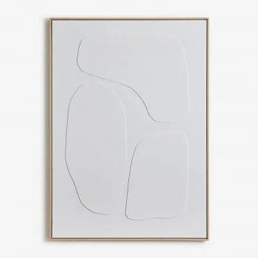 Ręcznie Malowany Obraz Dekoracyjny Z Reliefem Helvona 100 X 140 Cm & A - Sklum
