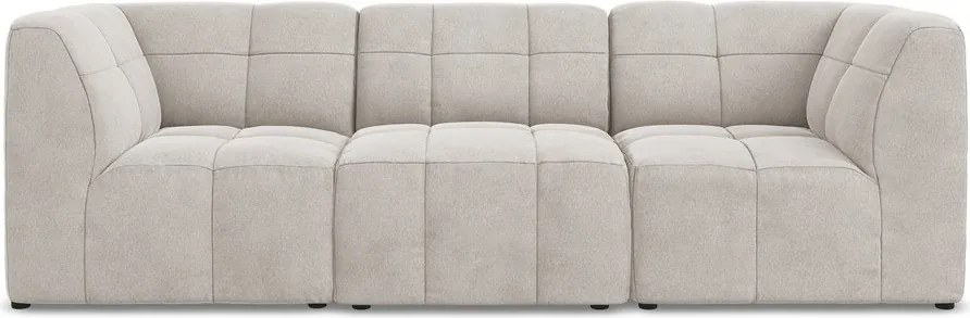 Beżowa aksamitna sofa 255 cm Aloha – Makamii