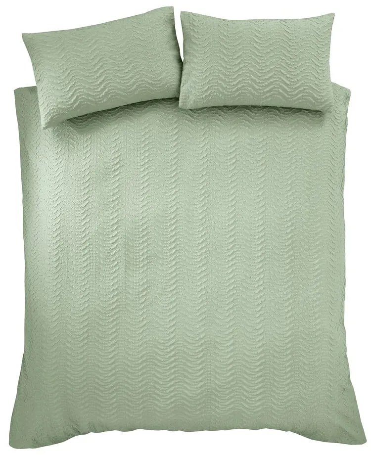 Zielona pościel dwuosobowa 200x200 cm Heatset Wave – Catherine Lansfield