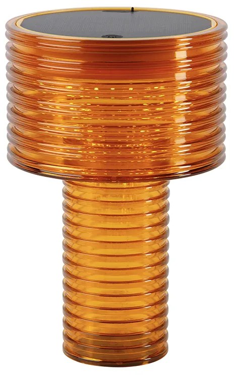 Lampa stołowa pomarańczowa z tworzywa sztucznego z LED, ładowana solarnie IP44 - Ambar