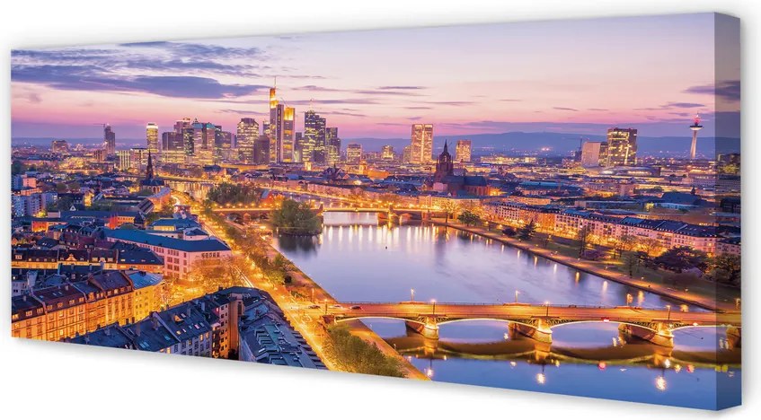 Fotoobraz na płótnie Nocna Panorama Berlina