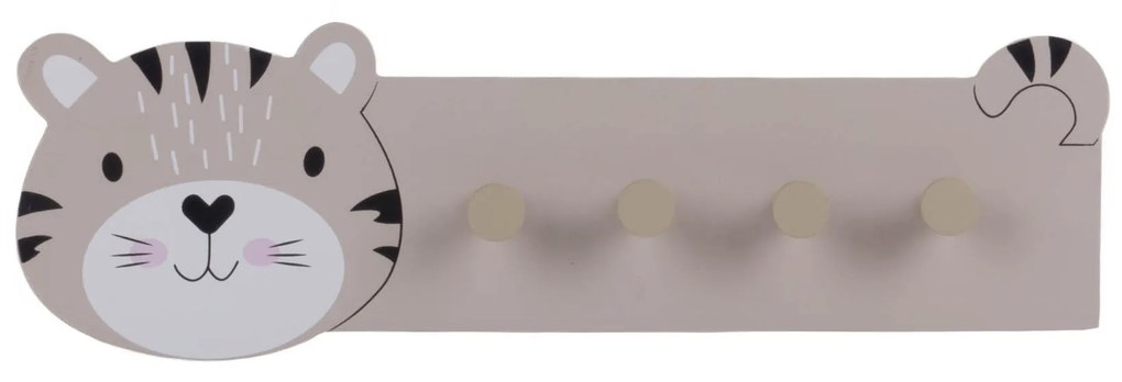 Wieszak z MDF z motywem zwierzątka, 47 x 14,5 cm