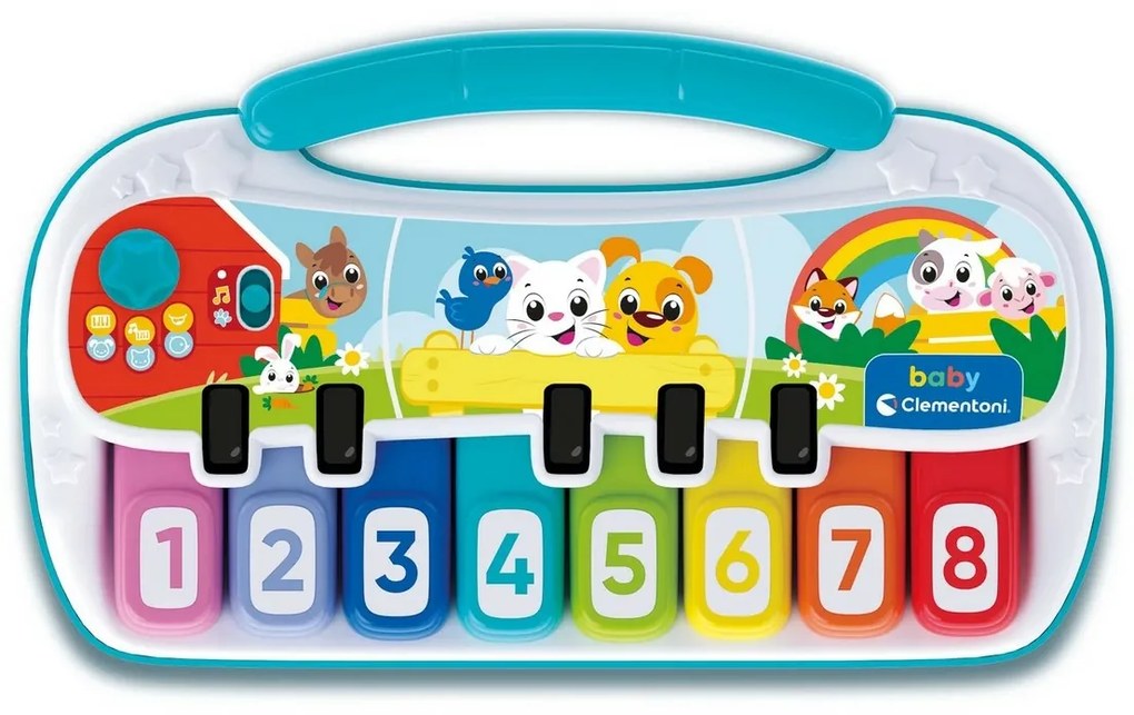 Pianino elektryczne Clemmy Baby ze zwierzętami