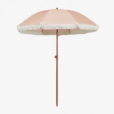 Parasol Ø175 Cm Z Tkaniny I Stali Miska Rosa Palote | Daydream Pink - Sklum