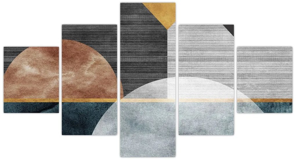 Obraz - Kształty i tekstury (125x70 cm)