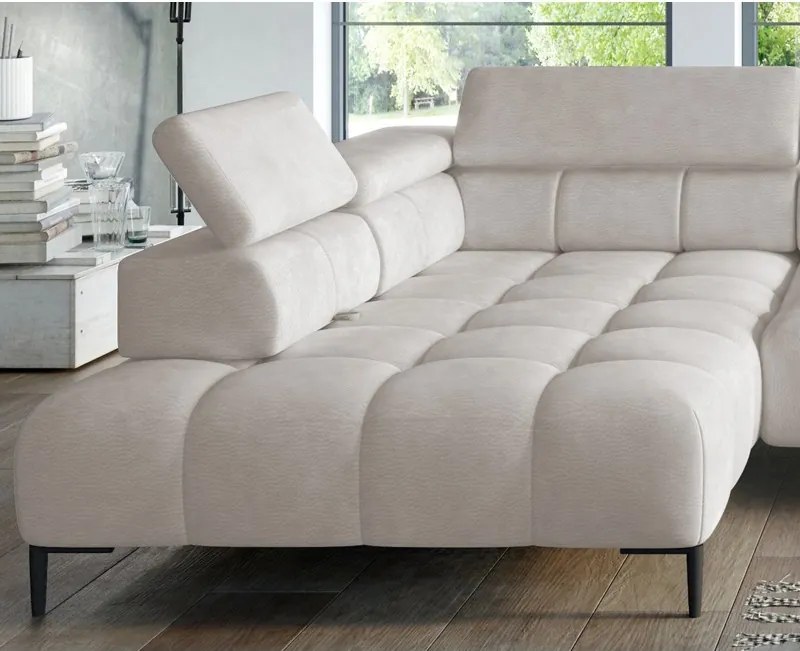 Narożnik PLAZA XL z elektryczną regulacją siedziska WERSAL