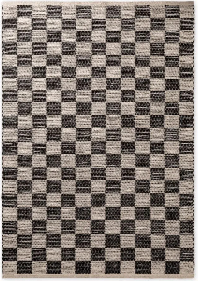 Czarny/kremowy dywan z mieszanki juty dwustronny/tkany ręcznie 160x230 cm Rex – Hanse Home