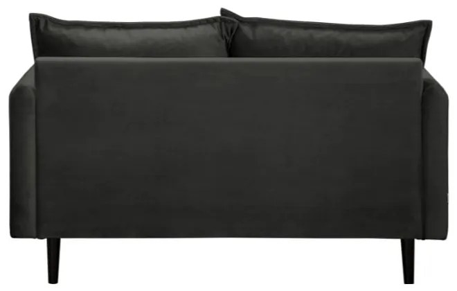 Ciemnoszara aksamitna sofa 138 cm Juli – Ropez