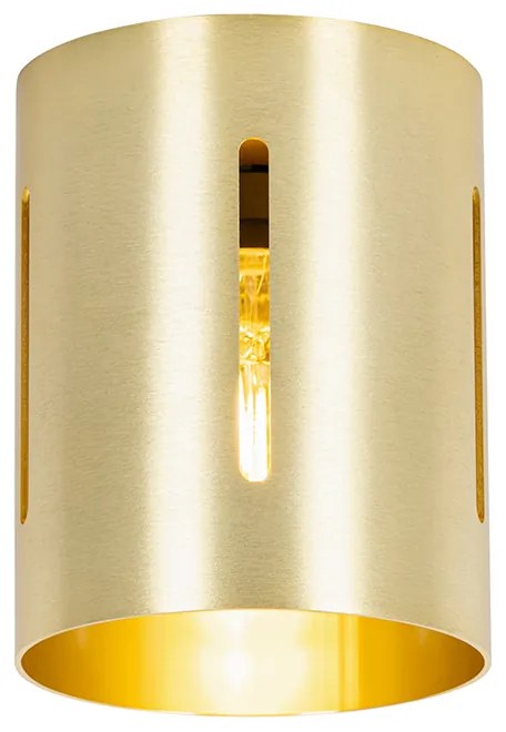 Designerska lampa sufitowa złota - Yana