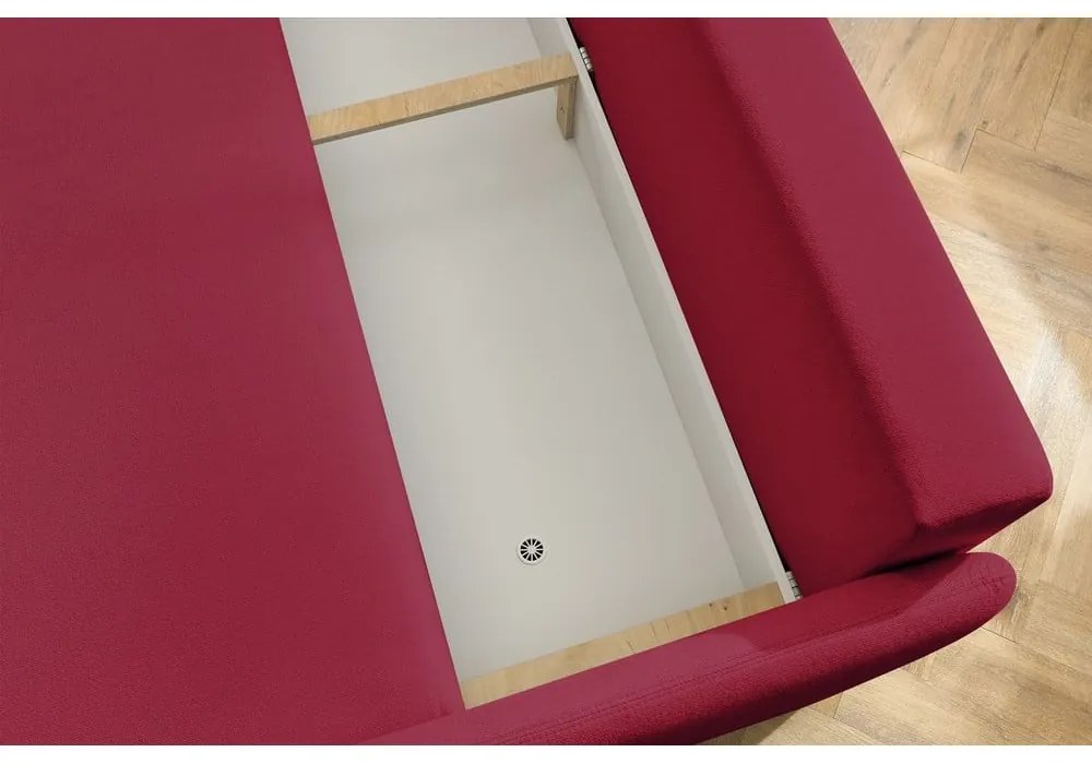 Bordowa rozkładana sofa 211 cm Marcel – Bobochic Paris