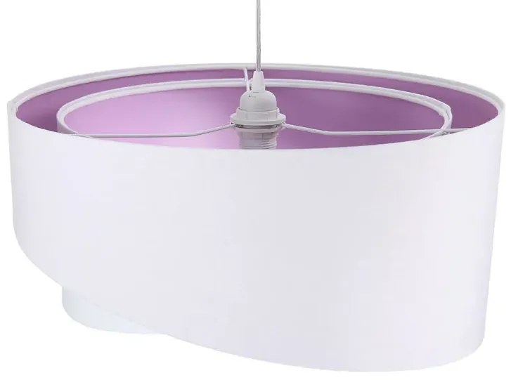 Biało-liliowa asymetryczna lampa wisząca - EX990 C5-D58