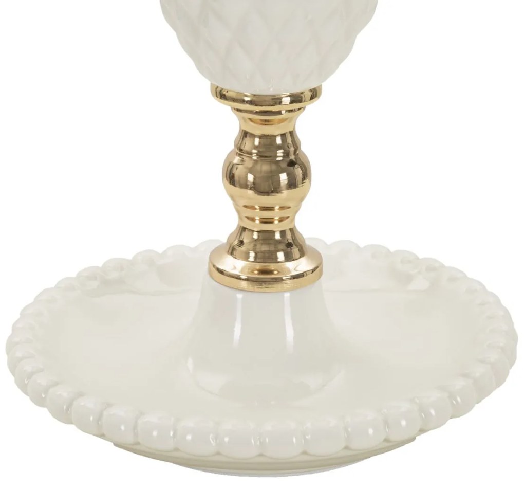 Lampa stołowa z ozdobną bazą TORRE, 57 cm